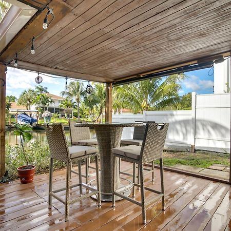 Canal Side Retreat With Dock, By Hollywood Boardwalk Fort Lauderdale Eksteriør bilde